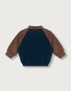 United Colors of Benetton суичър с цип за деца от памук тъмносин 3J70G504I