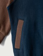 United Colors of Benetton суичър с цип за деца от памук тъмносин 3J70G504I