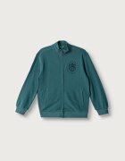 United Colors of Benetton суичър с цип за деца от памук тюркоазен 3J68C506E