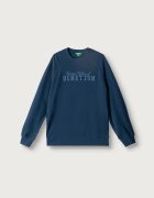 United Colors of Benetton суичър за деца от памук тъмносин 3J68C10UC