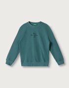 United Colors of Benetton суичър за деца от памук тюркоазен 3J68C10UC