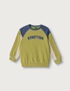 United Colors of Benetton суичър за деца от памук зелен 3J70G10NM