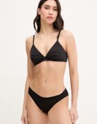 United Colors of Benetton Сутиен с дълбоко деколте от памук черен 3ZQM1R02B