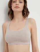 United Colors of Benetton сутиен с памук бежов 3ZQM1R1D4