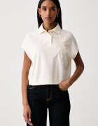 United Colors of Benetton тениска дамска от памук бежова 39ZPD10DB