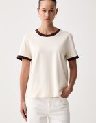 United Colors of Benetton тениска дамска от памук бежова 3DCJD10DM