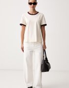 United Colors of Benetton тениска дамска от памук бежова 3DCJD10DM