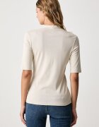 United Colors of Benetton тениска дамска от памук бежова 3GA8D400U