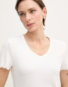 United Colors of Benetton тениска дамска от памук бежова 3O4YD4028