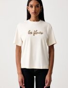 United Colors of Benetton тениска дамска от памук бежова 3WRAD10DD