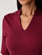 United Colors of Benetton тениска дамска от памук бордо 3GA8D400U