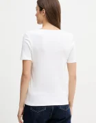 United Colors of Benetton тениска дамска от памук бяла 3GA8E16A2
