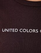 United Colors of Benetton тениска дамска от памук кафява 3GA8E16A2