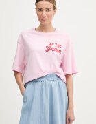 United Colors of Benetton тениска дамска от памук розова 3096D10D1