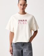 United Colors of Benetton тениска дамска от памук с еластан бежова 3245D10DE