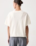 United Colors of Benetton тениска дамска от памук с еластан бежова 3245D10DE
