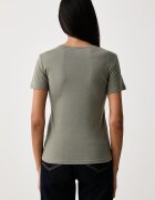 United Colors of Benetton тениска дамска от памук зелена 3GA8D10BX