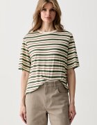 United Colors of Benetton тениска дамска с лен зелена 35LYD10BN