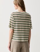 United Colors of Benetton тениска дамска с лен зелена 35LYD10BN