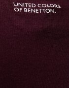 United Colors of Benetton тениска мъжка от памук бордо 39VFU10CP