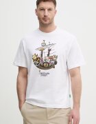 United Colors of Benetton тениска мъжка от памук бяла 3MI5U10BZ