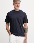 United Colors of Benetton тениска мъжка от памук тъмносиня 3MI5U10BO