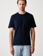 United Colors of Benetton тениска мъжка от памук тъмносиня 3N78U10C2