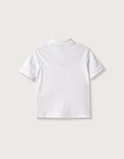 United Colors of Benetton тениска с яка за деца от памук бяла 3089C302D