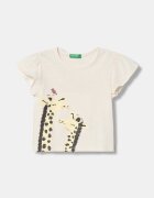 United Colors of Benetton тениска за деца от памук бежова 38V4G10N6