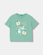 United Colors of Benetton тениска за деца от памук тюркоазена 3I1XC10SF