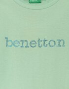 United Colors of Benetton тениска за деца от памук зелена 3I1XC10TT