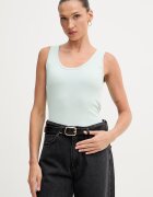 United Colors of Benetton топ дамски от памук зелен 3GA8DH018