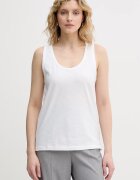 United Colors of Benetton топ дамски памучен бял 3BVXDH01A