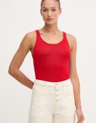 United Colors of Benetton топ дамски с лен червен 1MMXDH01M