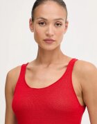United Colors of Benetton топ дамски с лен червен 1MMXDH01M