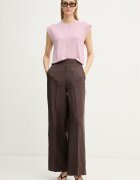 United Colors of Benetton топ дамски с лен розов 1DC3D10GT