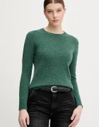 United Colors of Benetton Вълнен пуловер в сиво от лека материя