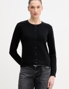 United Colors of Benetton жилетка дамска от памук черна 1C19D502P