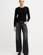 United Colors of Benetton жилетка дамска от памук черна 1C19D502P