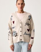 United Colors of Benetton жилетка дамска от вълна бежова 151UE605T