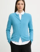 United Colors of Benetton жилетка дамска от вълна синя 1002D5485