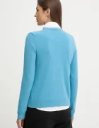 United Colors of Benetton жилетка дамска от вълна синя 1002D5485