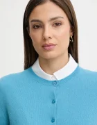 United Colors of Benetton жилетка дамска от вълна синя 1002D5485