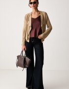 United Colors of Benetton жилетка дамска с вискоза жълта 13I8D605O