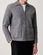 United Colors of Benetton жилетка мъжка от вълна сива 19KRU501I