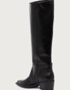 Vagabond Shoemakers ботуши под коляното с нисък ток дамски от кожа KELSEY черни 6210-201-20