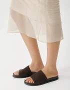 Vagabond Shoemakers чехли дамски от велур EFFIE кафяви 5922-440-31