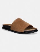 Vagabond Shoemakers чехли с равна подметка дамски от велур EFFIE бежови 5922-440-08