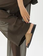 Vagabond Shoemakers чехли с равна подметка дамски от велур EFFIE бежови 5922-440-08