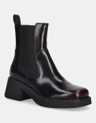 Vagabond Shoemakers Кожени боти челси DORAH в бордо с дебел ток 5642-004-54
